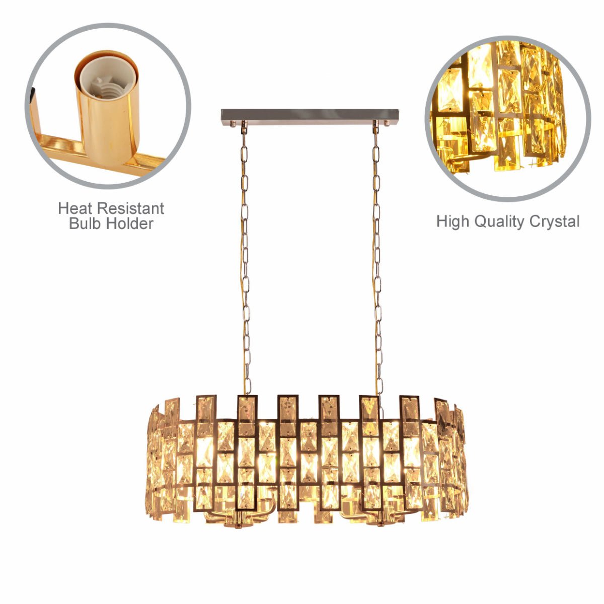 Coffin Stone Gold Metal Castle Chandelier