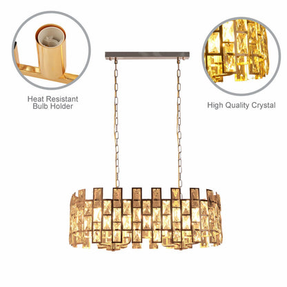 Coffin Stone Gold Metal Castle Chandelier