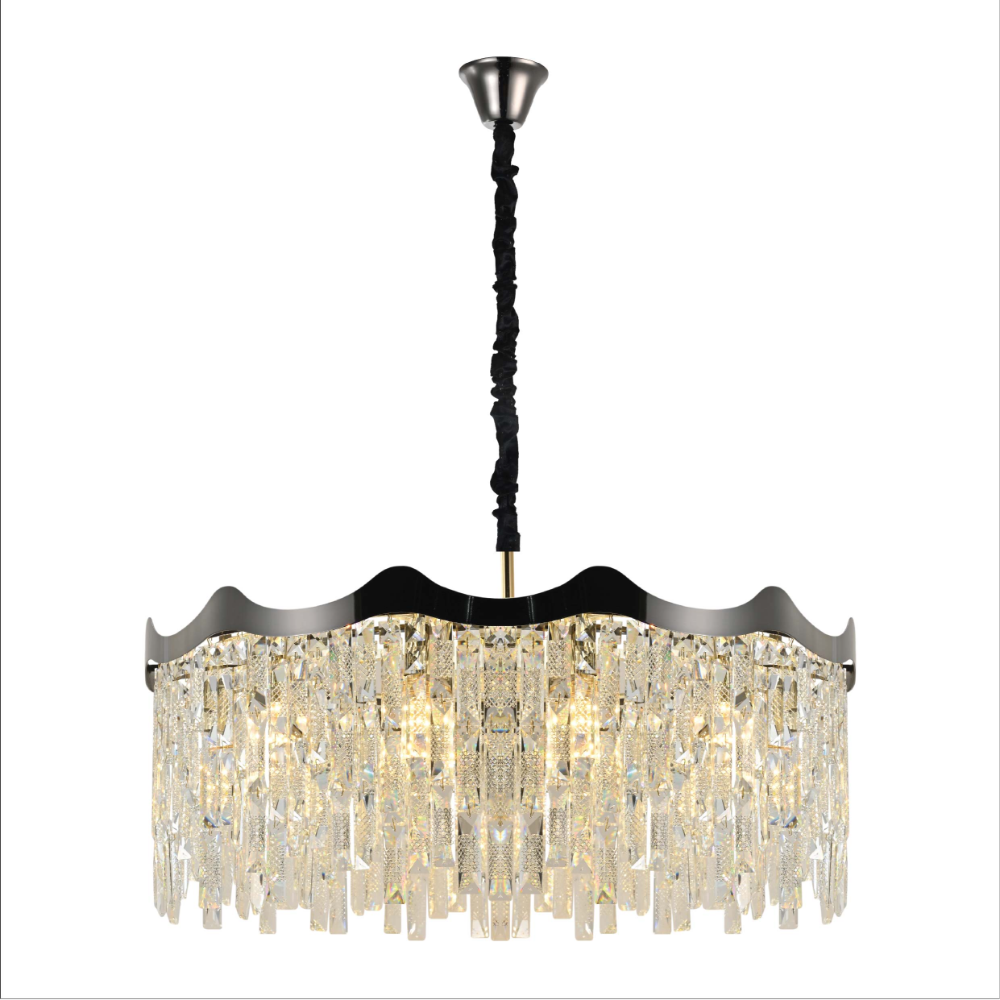 Crown Crystal Chandelier Ceiling Light