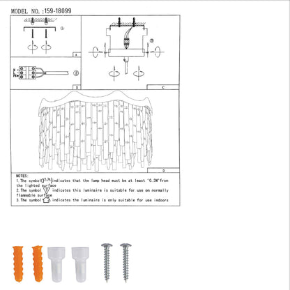 Crown Crystal Chandelier Ceiling Light