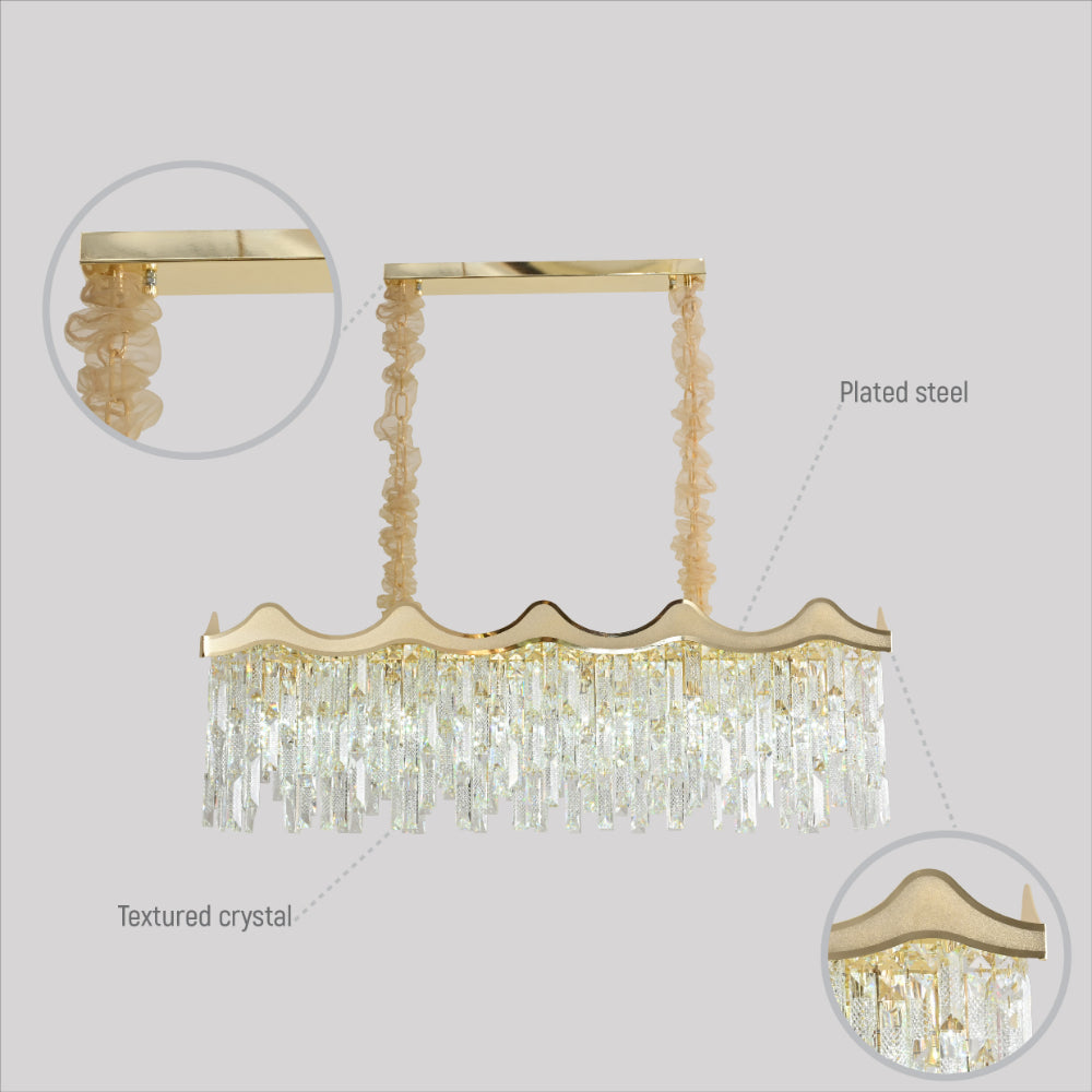 Crown Crystal Chandelier Ceiling Light