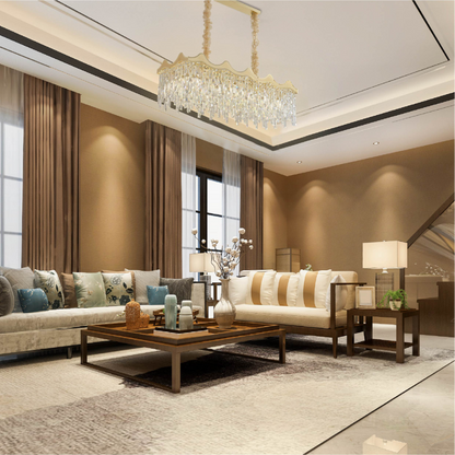 Crown Crystal Chandelier Ceiling Light