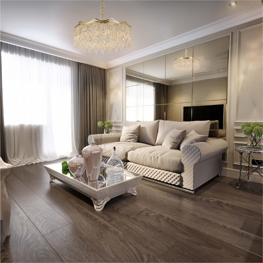 Crown Crystal Chandelier Ceiling Light