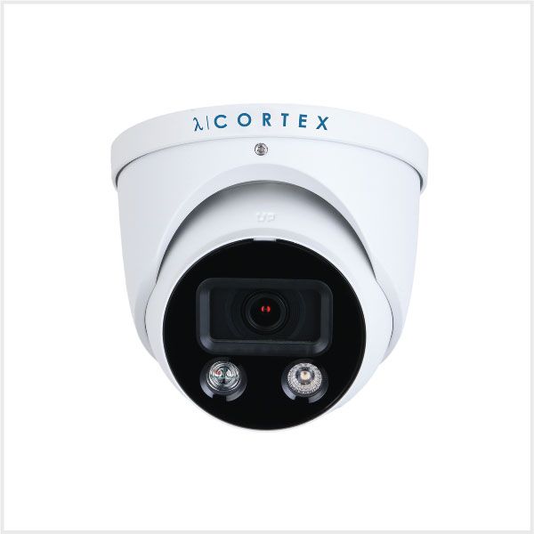 Cortex 4K AI Dual Illumination Deterrent Camera, White
