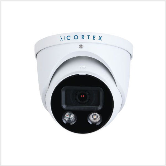 λ | Cortex 4K AI Dual Illumination Active Deterrent Turret Camera (White)