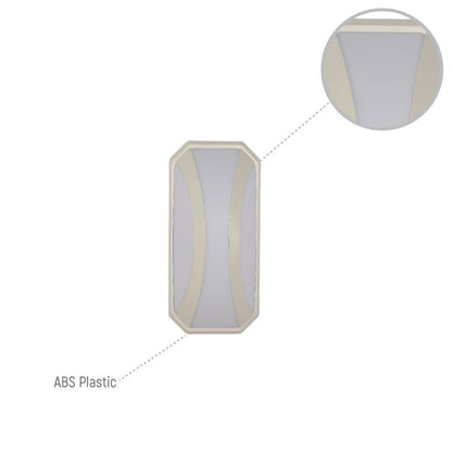 Curved Plastic Modern LED Outdoor Wall Light 15W