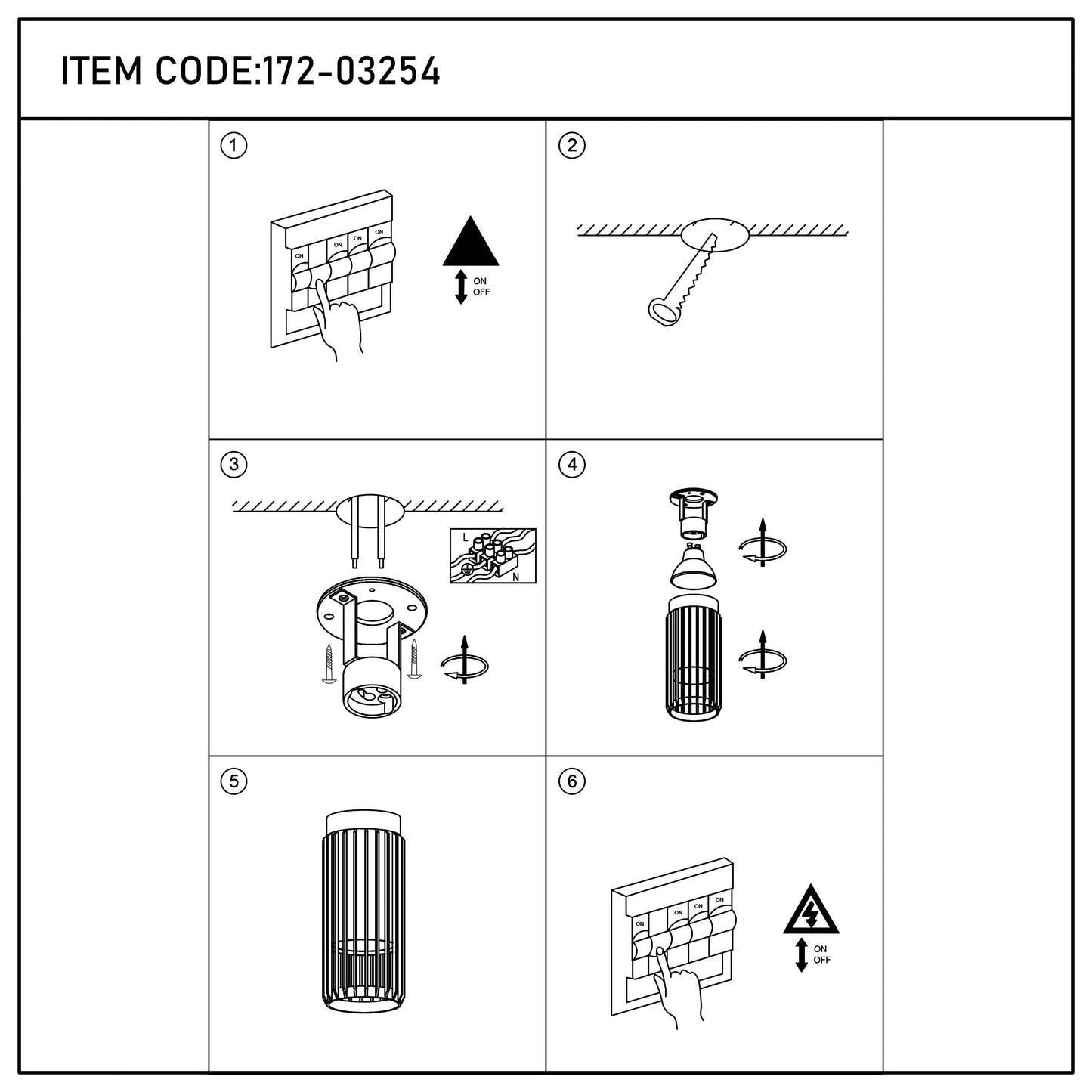 Cylindrical Slatted Pendant & Flush Mount Lights