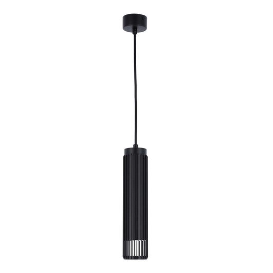 Cylindrical Slatted Pendant Light