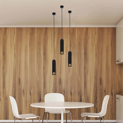 Cylindrical Slatted Pendant & Flush Mount Lights