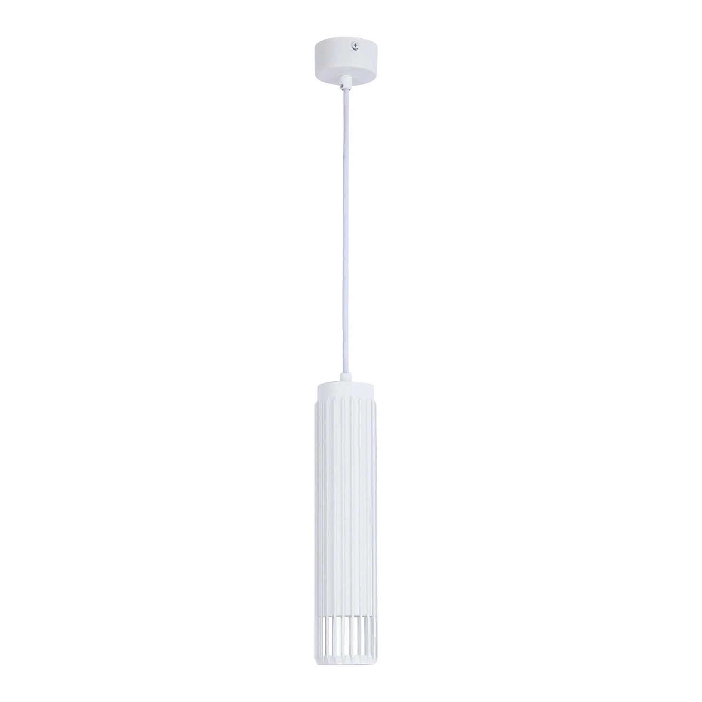Cylindrical Slatted Pendant & Flush Mount Lights