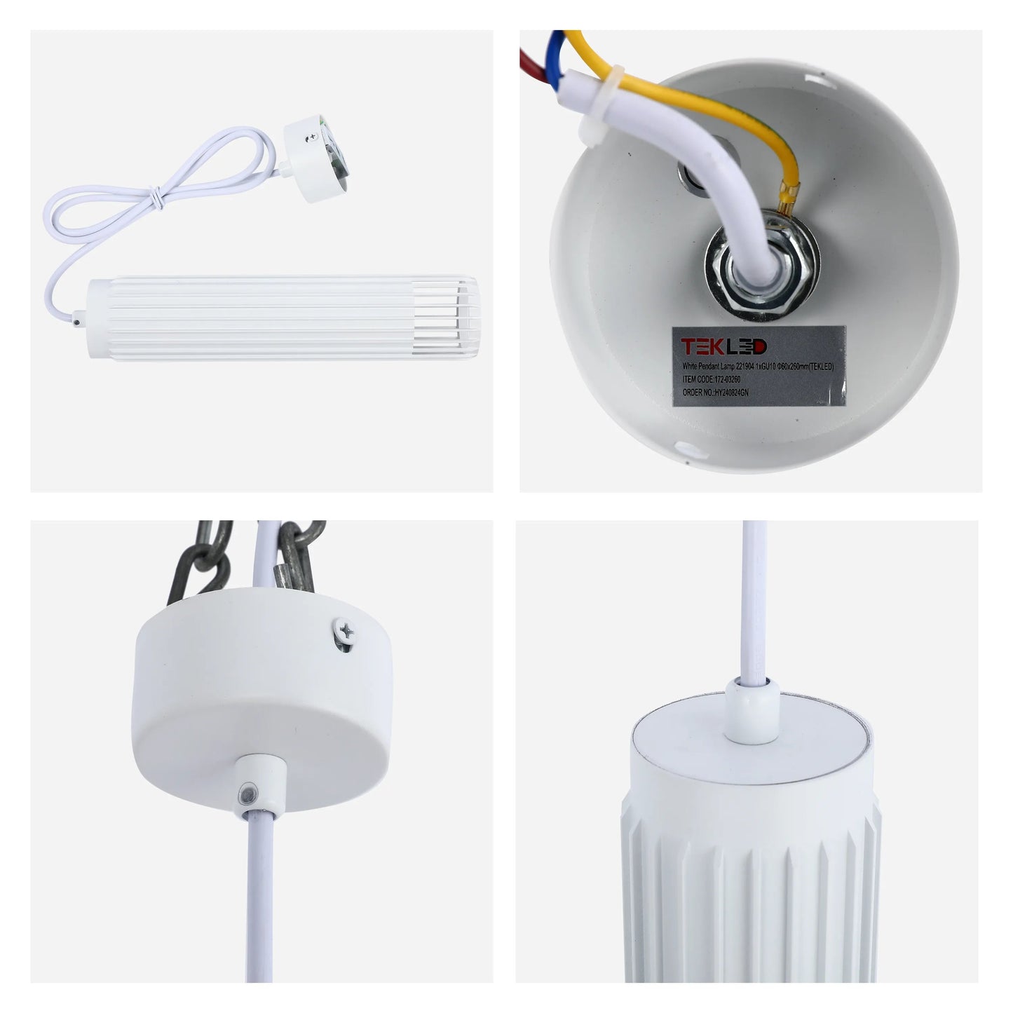 Cylindrical Slatted Pendant & Flush Mount Lights