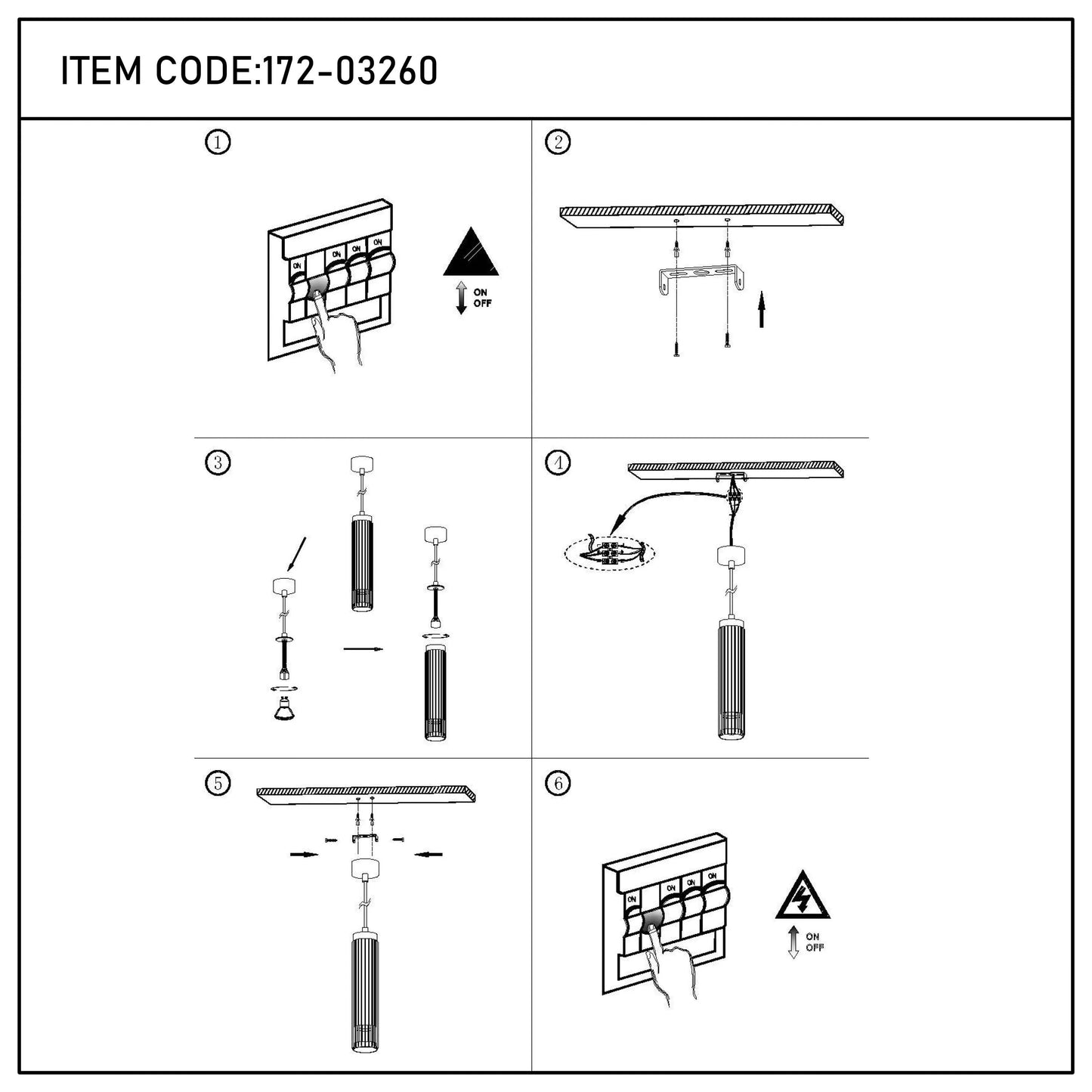 Cylindrical Slatted Pendant & Flush Mount Lights