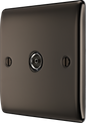 BG Nexus Metal Black Nickel Co-Axial & Satellite Socket