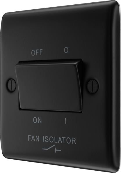 BG Nexus Metal Matt Black Fan Isolator