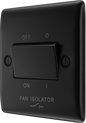 BG Nexus Metal Matt Black Fan Isolator