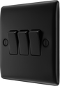 BG Nexus Metal Matt Black 16Ax Light Switch