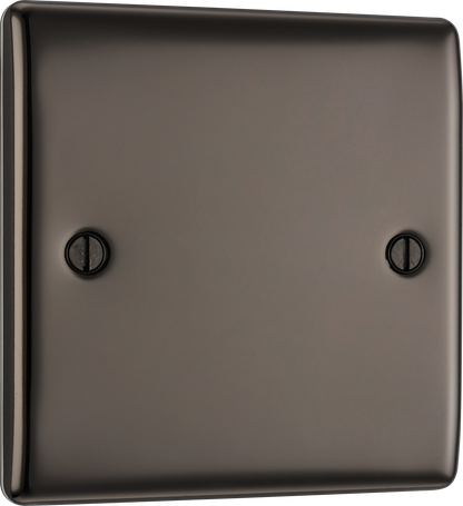 BG Nexus Metal Black Nickel Blank Plate