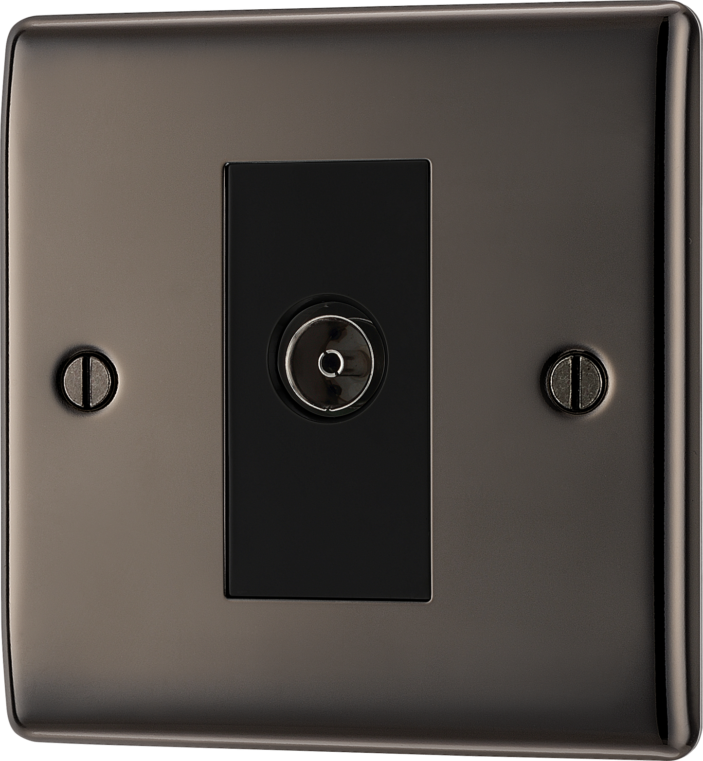 BG Nexus Metal Black Nickel Co-Axial & Satellite Socket