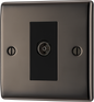 BG Nexus Metal Black Nickel Co-Axial & Satellite Socket