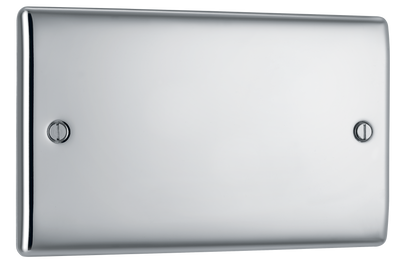 BG Nexus Metal Polished Chrome Blank Plate