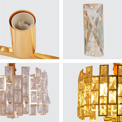 Coffin Stone Gold Metal Castle Chandelier