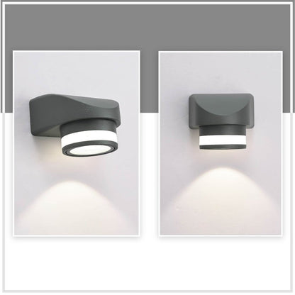 LED Diecast Aluminium One Direction Wall Lamp 7W 14W 4000K Cool White IP54 Grey