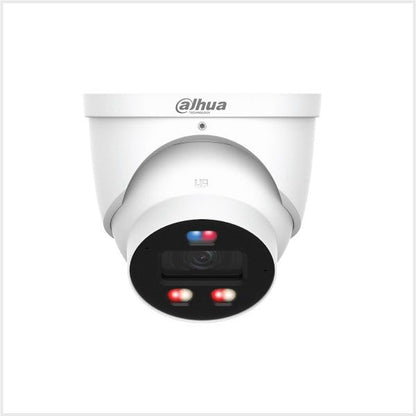 Dahua 8MP TiOC Pro Eyeball Camera, Active Deterrence — White