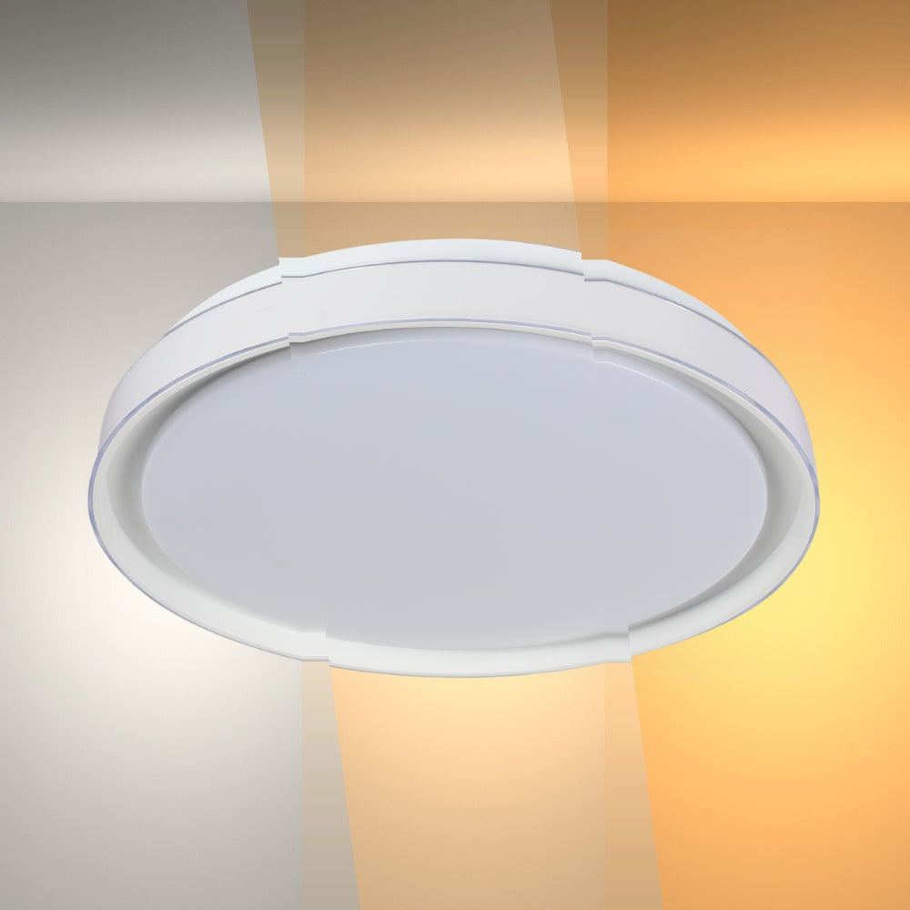 Modern Flush Mount Ceiling Light with Triple Light Diffusion