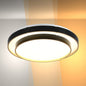 Modern Two-Layer LED Flush Mount Ceiling Light with Remote Control