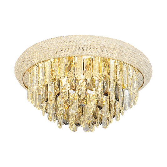 Alexandra Flush Crystal Chandelier Ceiling Light