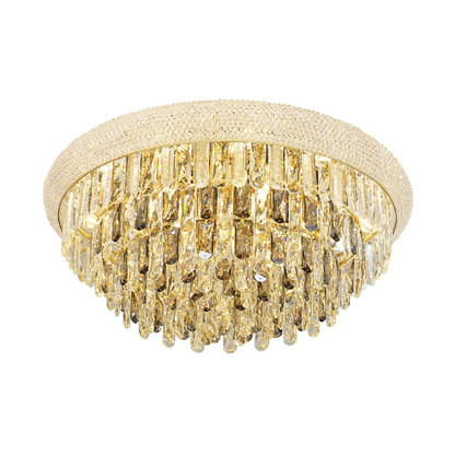Alexandra Flush Crystal Chandelier Ceiling Light