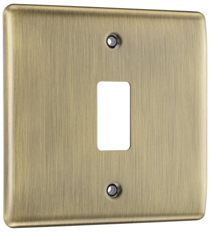 BG Nexus Metal Antique Brass Grid Front Plates