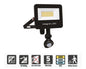 Integral Super Slim 2 Floodlight IP67 2000LM 20W Tuya 3000/4000/6500K PIR 120° Dimmable 100LM/W Black