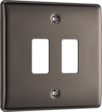 BG Nexus Metal Black Nickel Grid Front Plate
