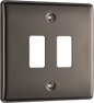 BG Nexus Metal Black Nickel Grid Front Plate