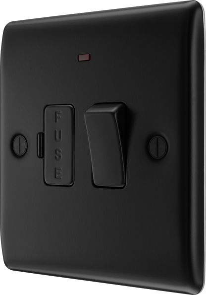 BG Nexus Metal Matt Black Fused Connection Unit