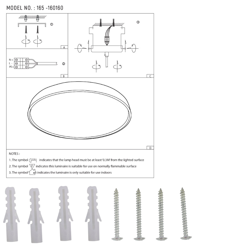 Elegant Contemporary Flush Mount LED Ceiling Light