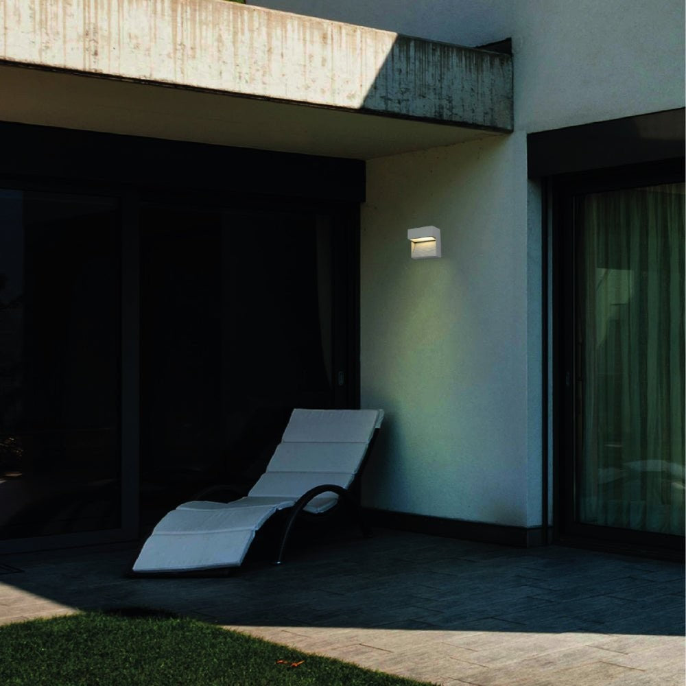 LED Diecast Aluminium Stair and Wall Light 5W IP54 Grey