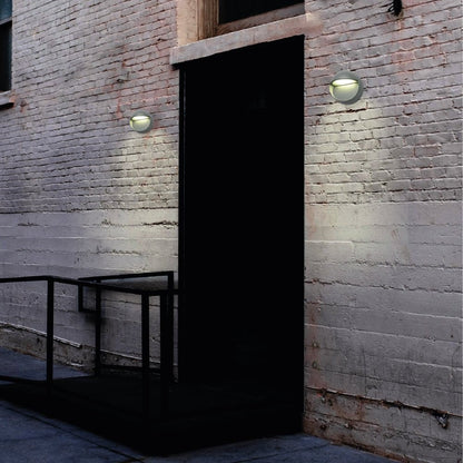 LED Diecast Aluminium Round Stair and Wall Light 5W IP54 Grey