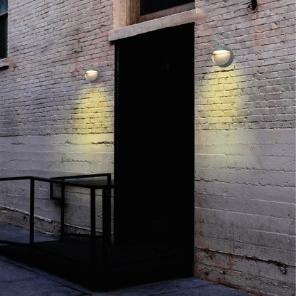 LED Diecast Aluminium Round Stair and Wall Light 5W IP54 Grey