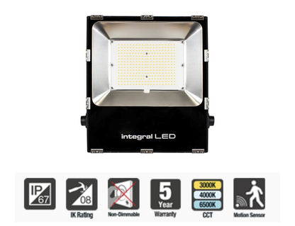 Integral 150W Precision Plus Area Floodlight 19500LM 3000K Non Dim IP66 IK08 5 Yr Warranty