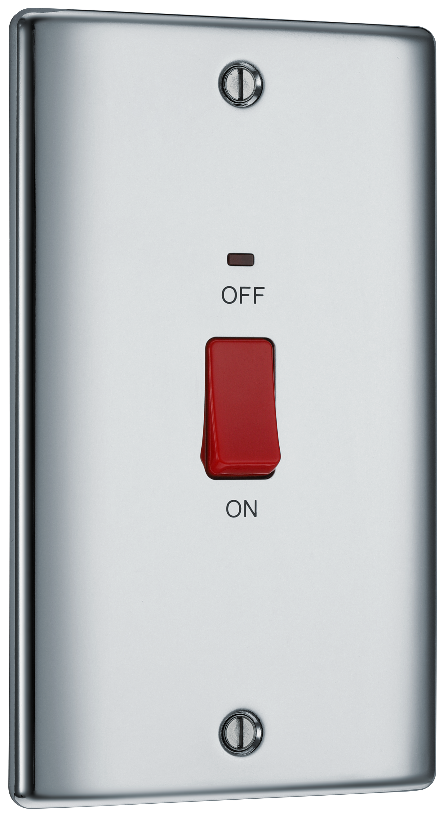 BG Nexus Metal Polished Chrome 45A Double Pole Switch