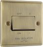 BG Nexus Metal Antique Brass 10A 3-Pole Fan Isolators