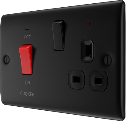 BG Nexus Metal Matt Black Cooker Control Unit