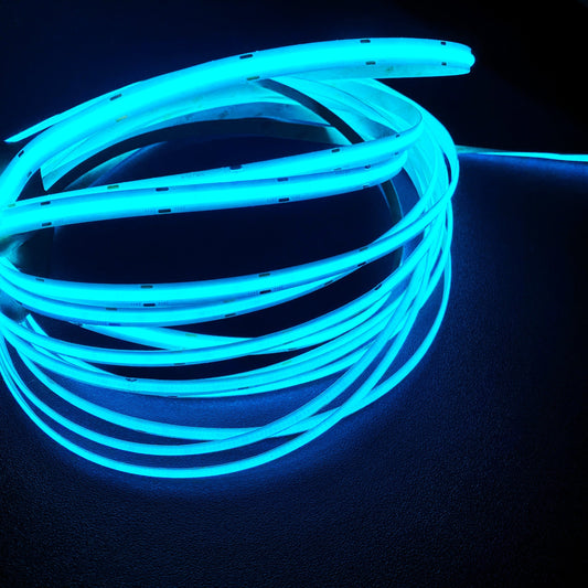 Ice Blue COB LED Strip Light - 24V, 528 LEDs/m, 14W/m
