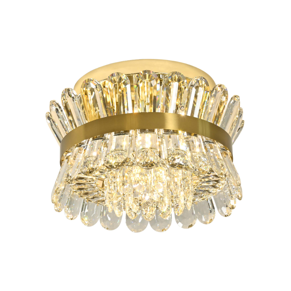 Flush Ring Crystal Deluxe Chandelier Ceiling Light
