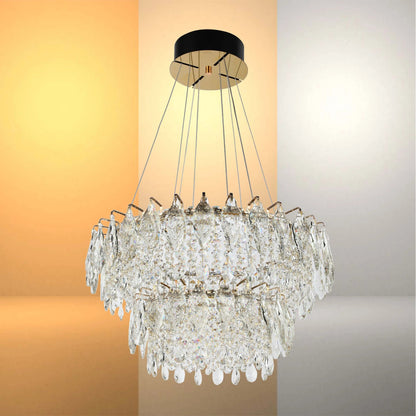 Gold Crystal Chandelier – Round and Oval