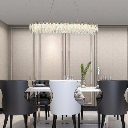 Gold Crystal Chandelier – Round and Oval