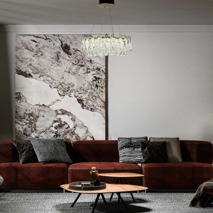 Gold Crystal Chandelier – Round and Oval