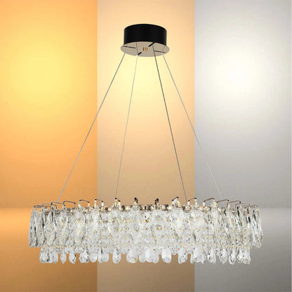 Gold Crystal Chandelier – Round and Oval